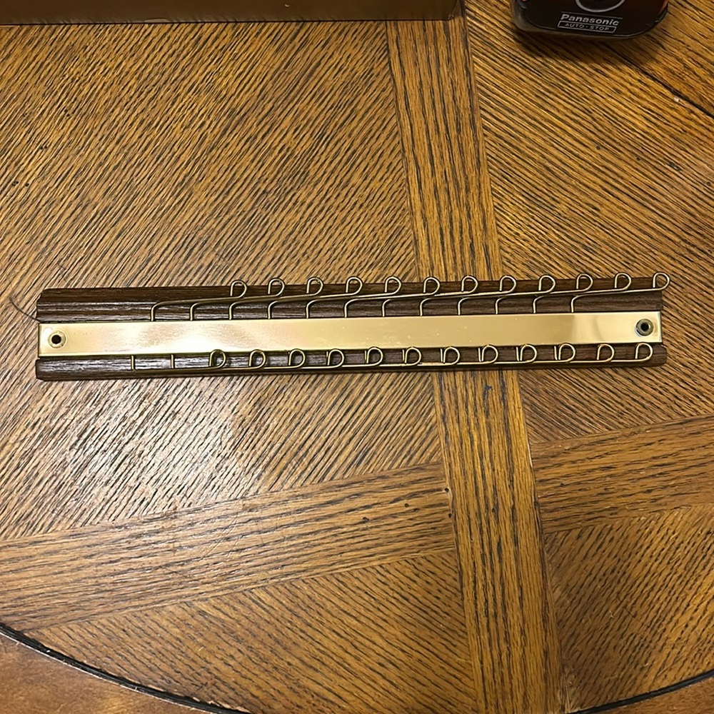 Vintage Swank Metal Tie Rack In Box - Picture 2 of 12